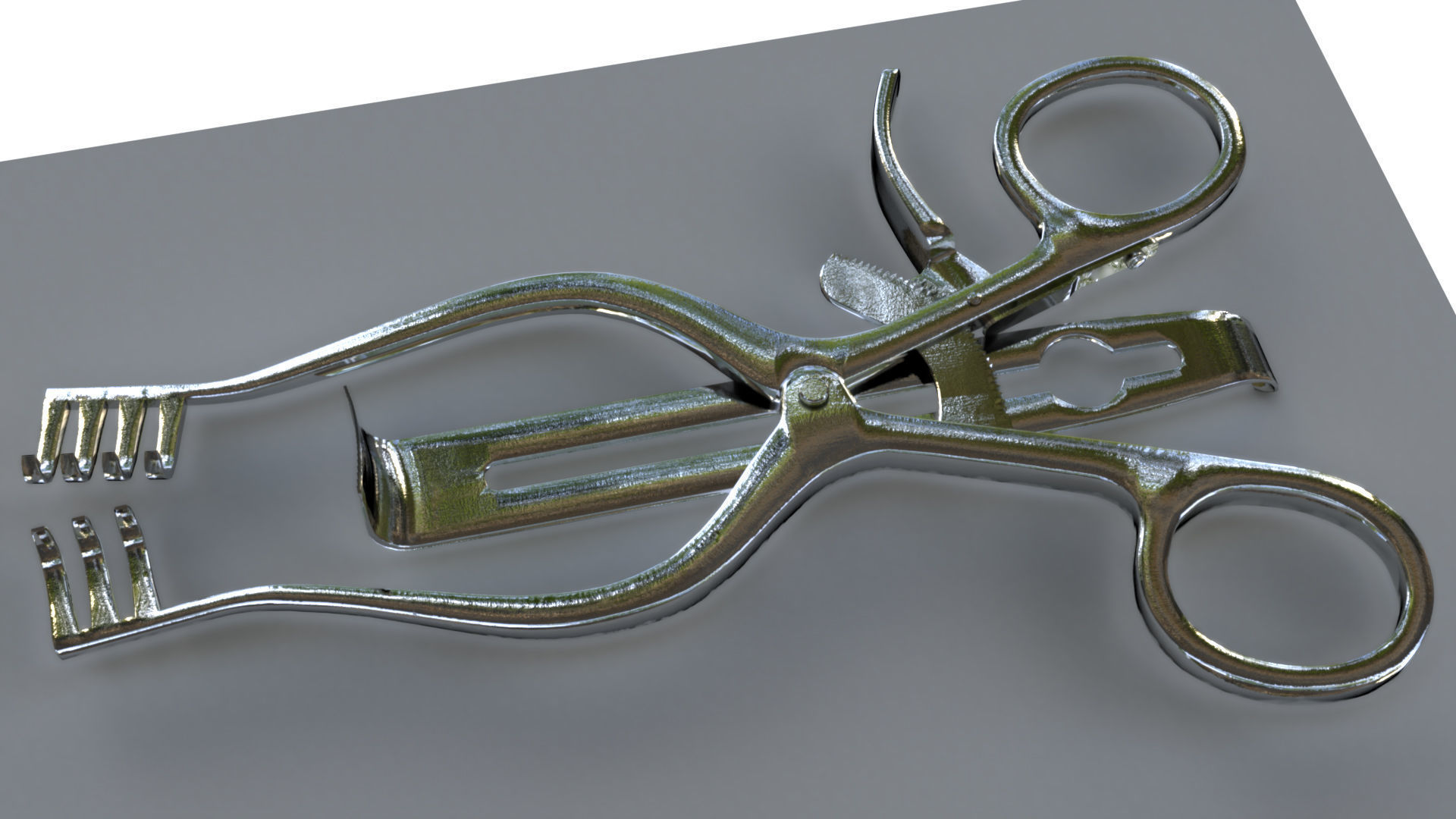 Henley Retractor surgical instrument 3D model_5