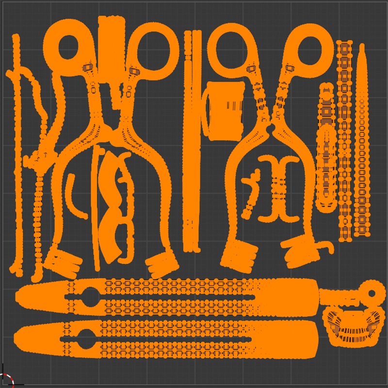 Henley Retractor surgical instrument 3D model_8