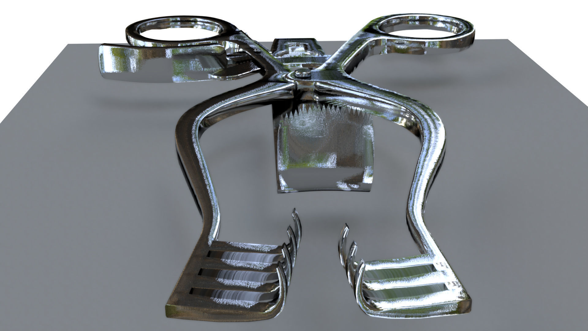 Henley Retractor surgical instrument 3D model_10