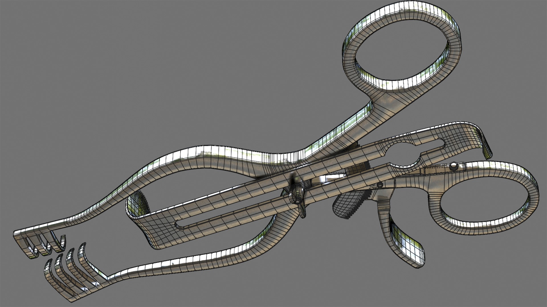 Henley Retractor surgical instrument 3D model_3