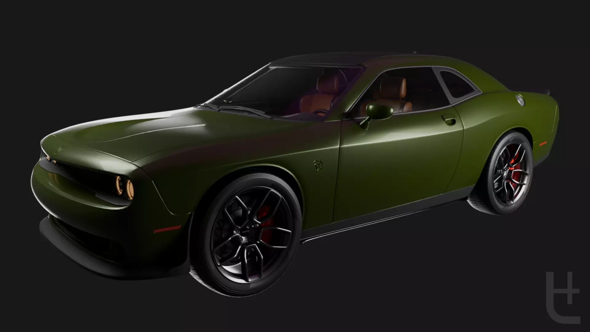 Dodge Hellcat SRT 3D model_0