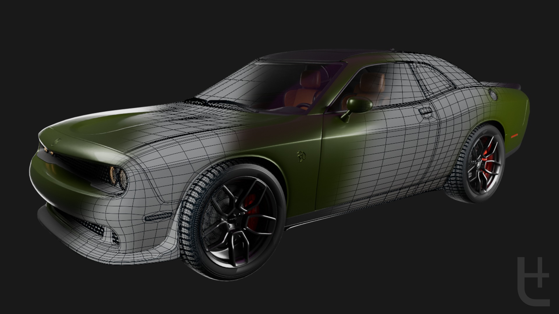 Dodge Hellcat SRT 3D model_1