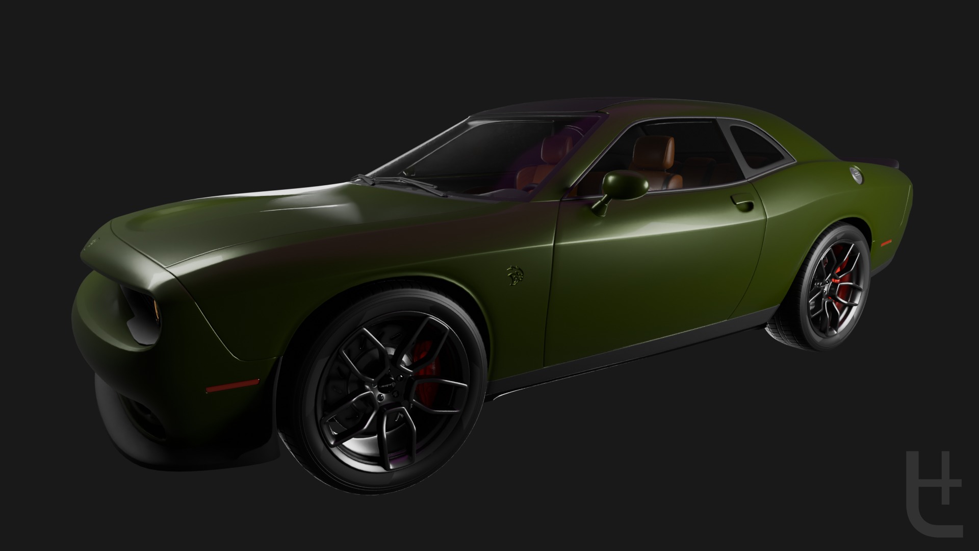 Dodge Hellcat SRT 3D model_7