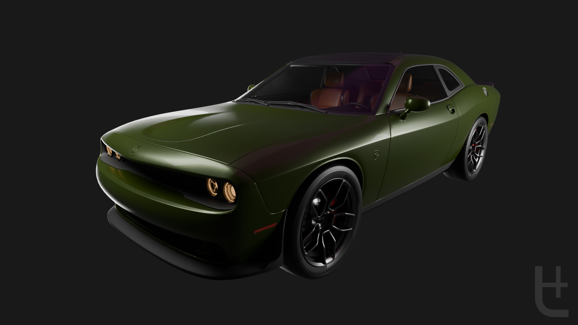 Dodge Hellcat SRT 3D model_3