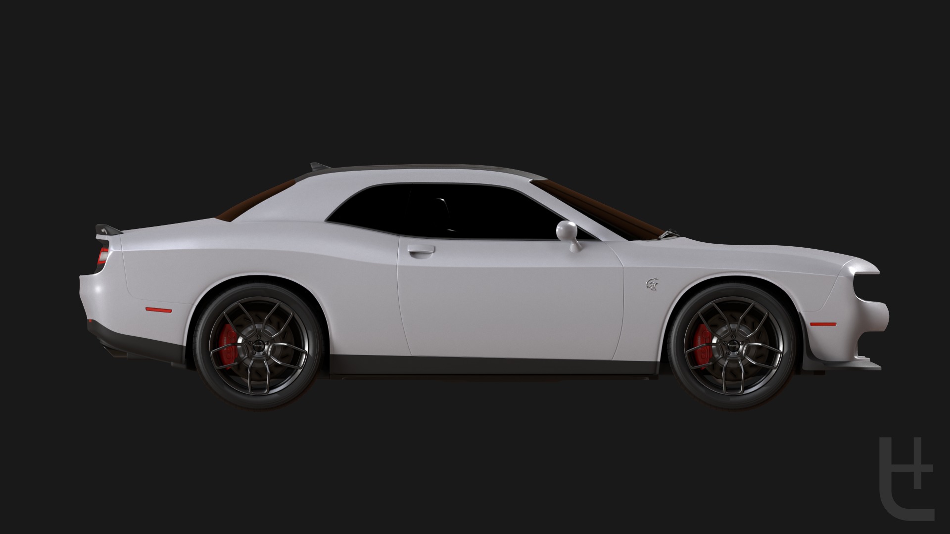 Dodge Hellcat SRT 3D model_2