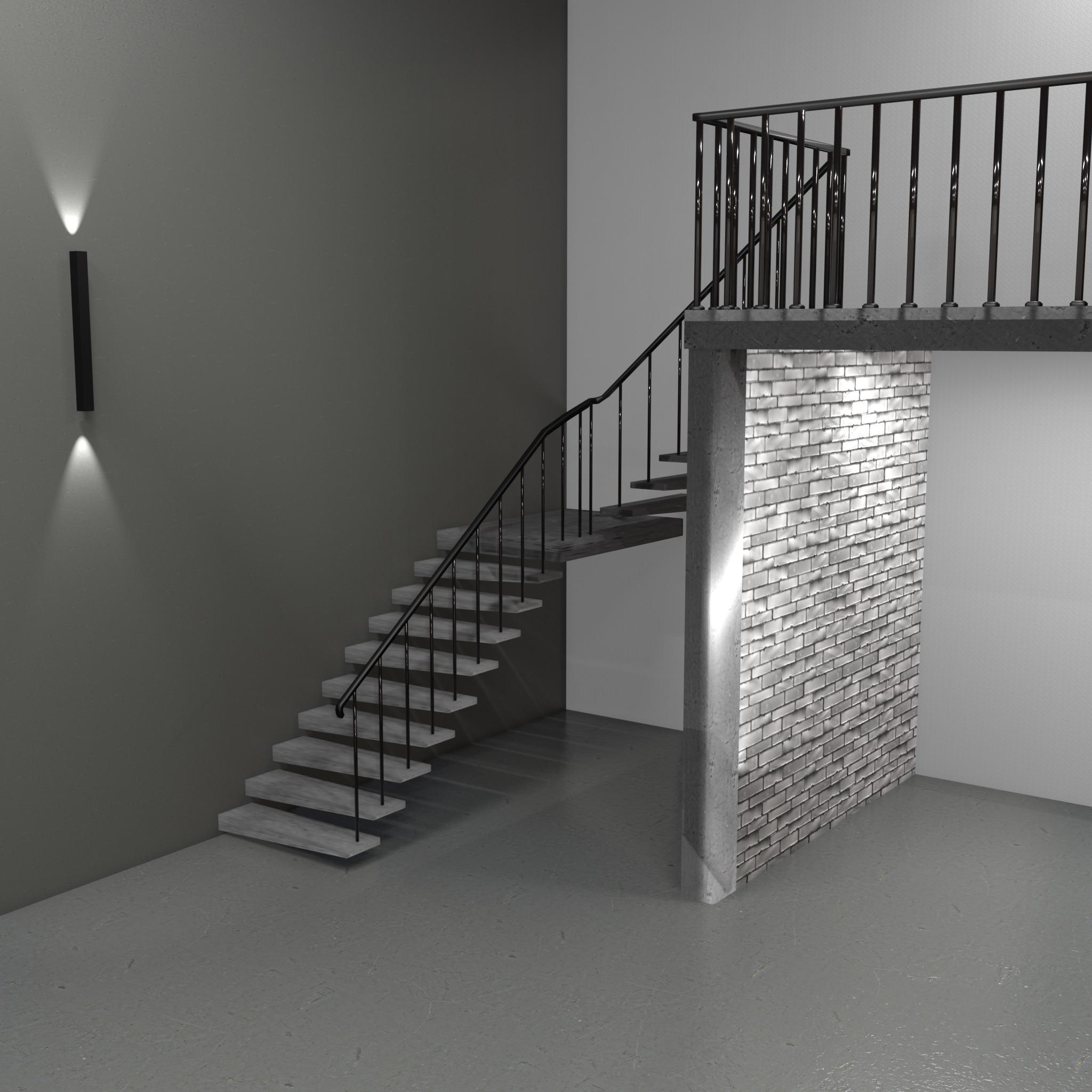 Office Warehouse car studio interior 3D model_10