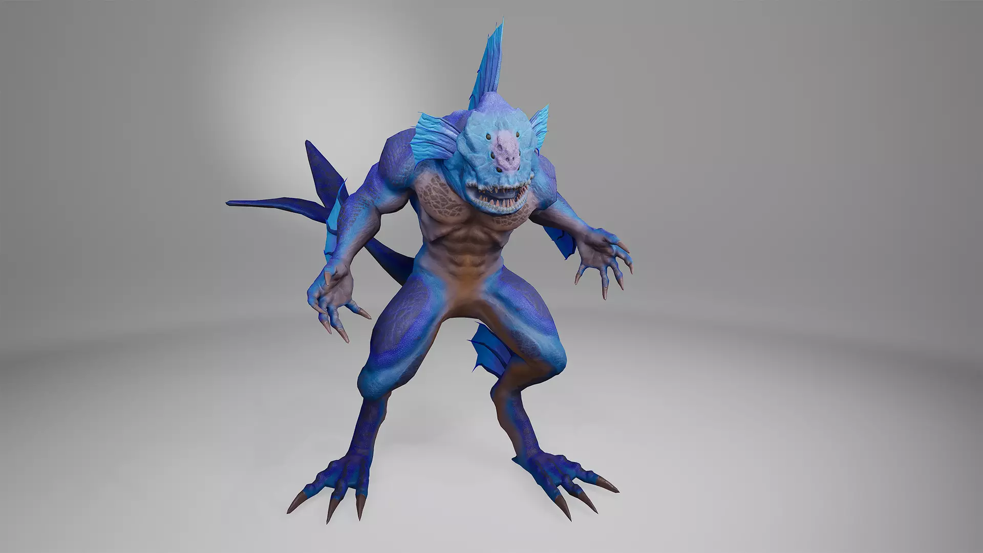 Tadpole Low-poly 3D model_0