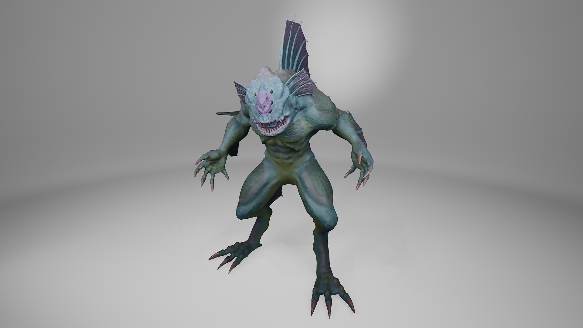 Tadpole Low-poly 3D model_5