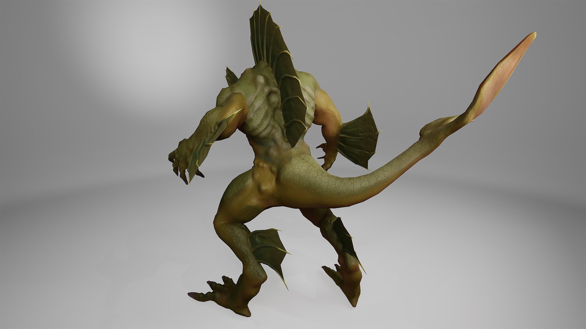 Tadpole Low-poly 3D model_9