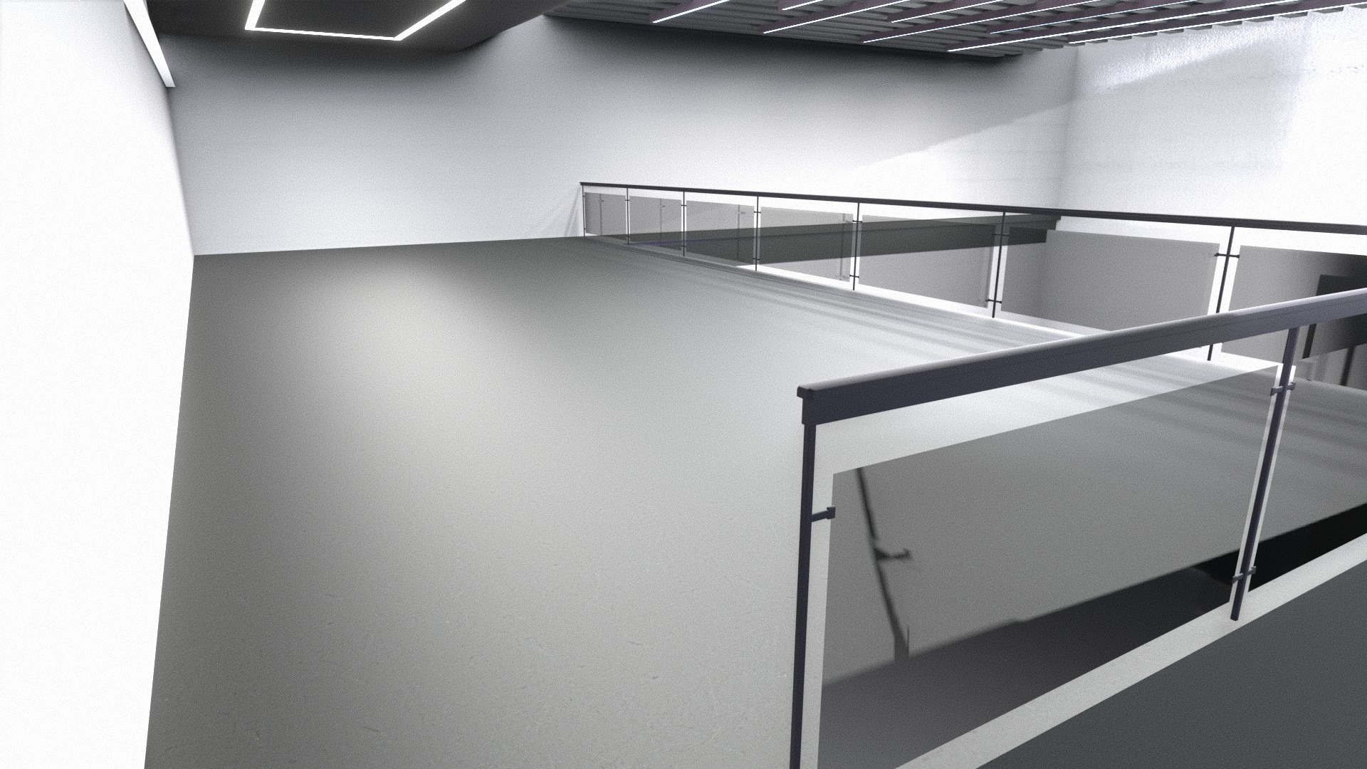 car STUDIO SCENE warehouse 3D future futuristic 3D model_11