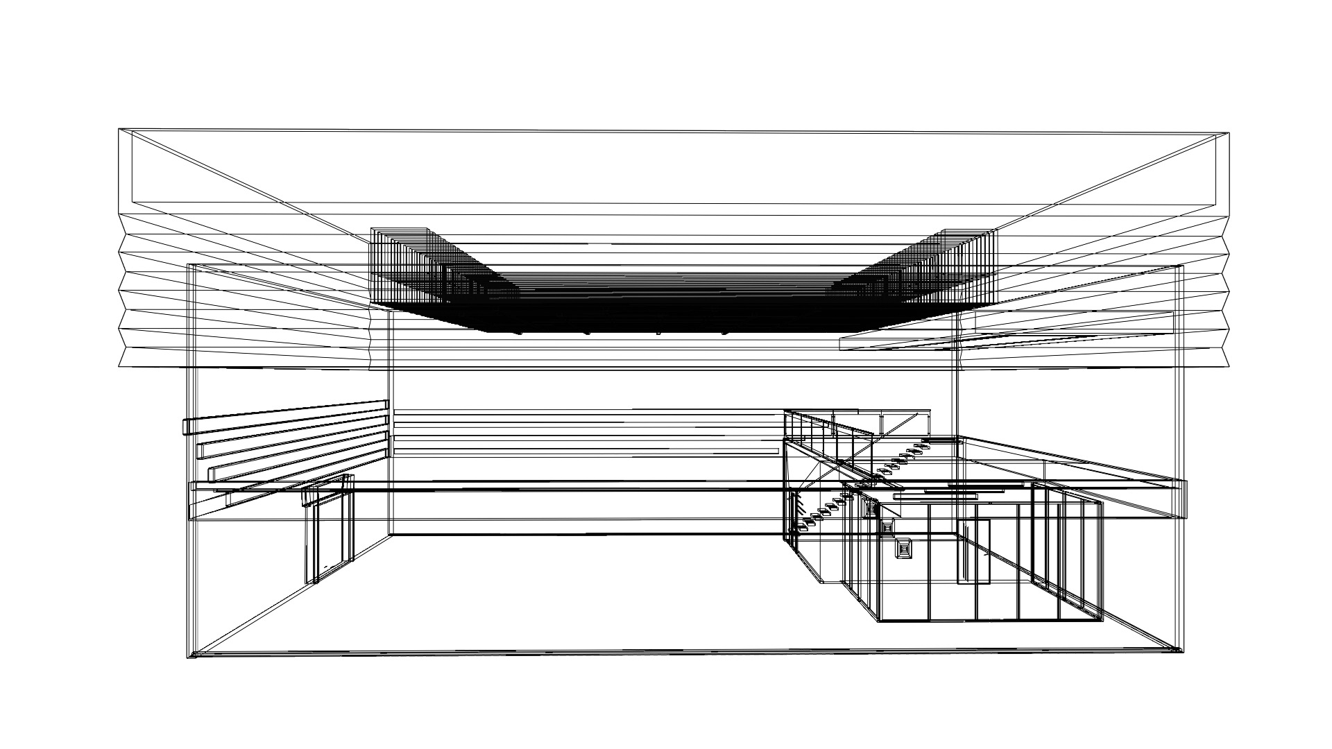 car STUDIO SCENE warehouse 3D future futuristic 3D model_16