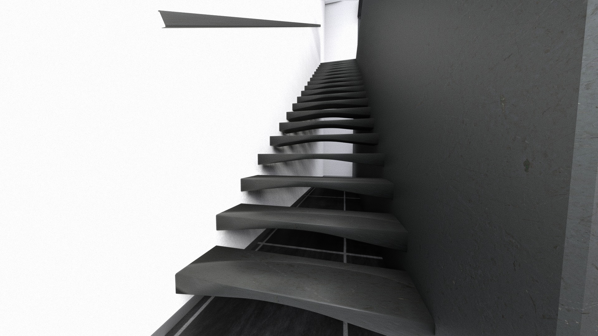 car STUDIO SCENE warehouse 3D future futuristic 3D model_9