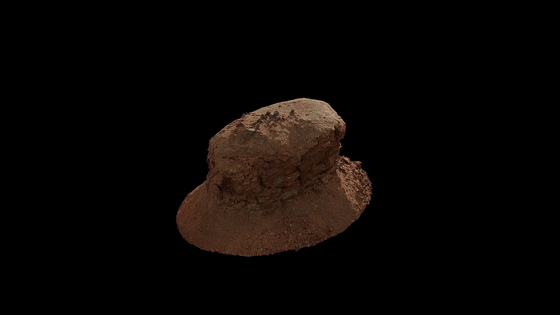 Anydrafts Mound Stone 02 Low-poly 3D model_4