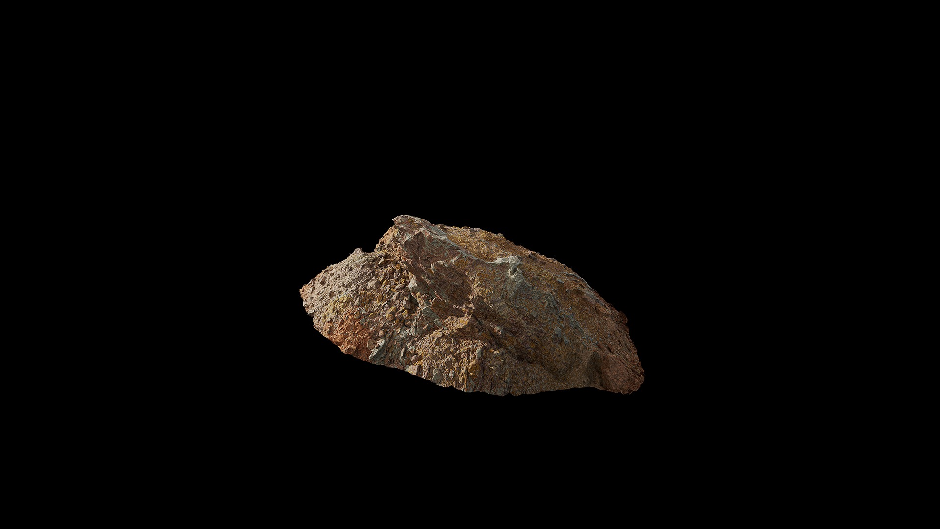 Anydrafts Mound Stone 03 Low-poly 3D model_1