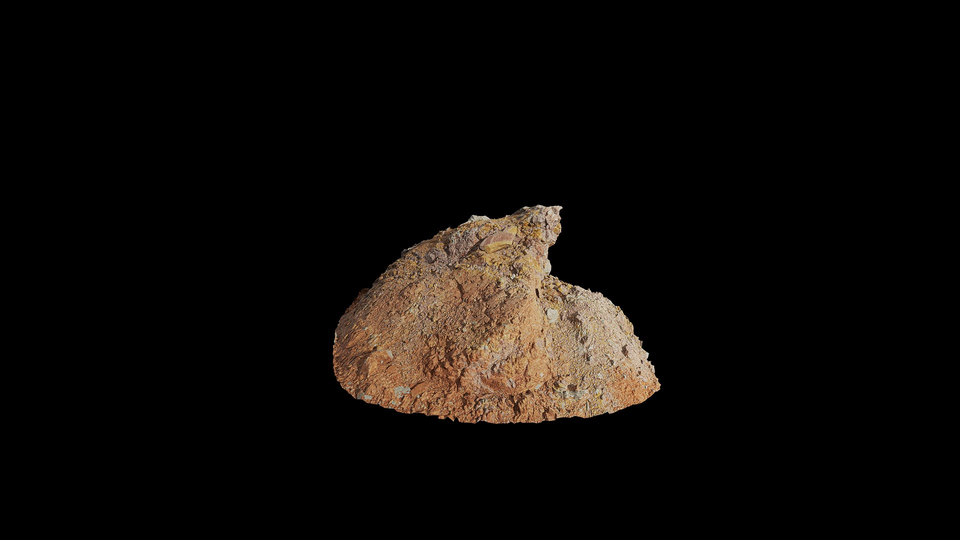 Anydrafts Mound Stone 03 Low-poly 3D model_3