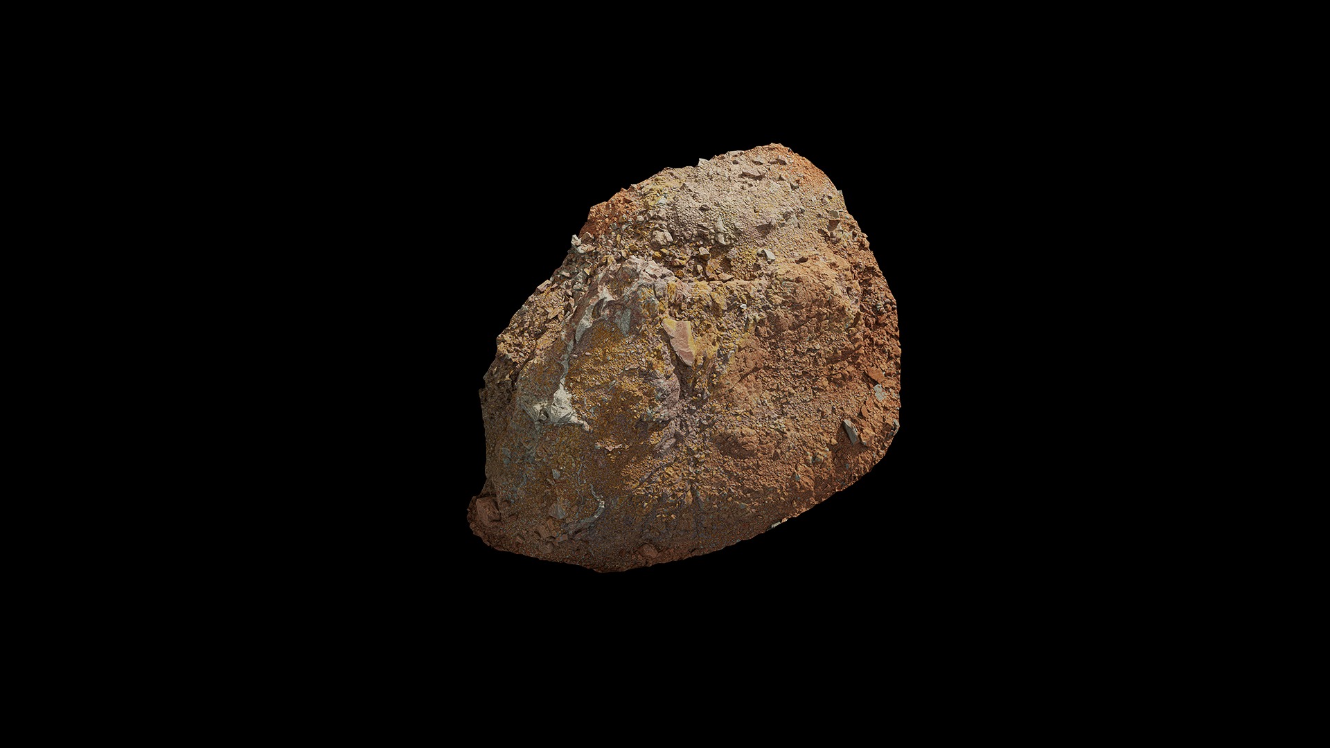 Anydrafts Mound Stone 03 Low-poly 3D model_6