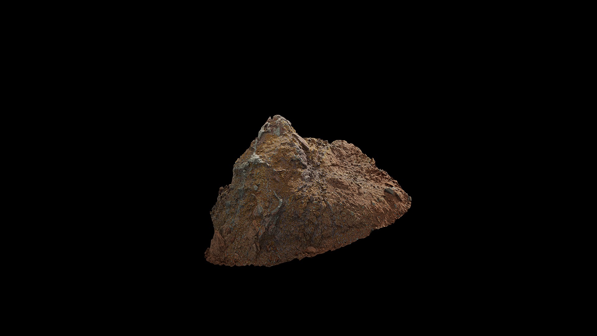 Anydrafts Mound Stone 03 Low-poly 3D model_4
