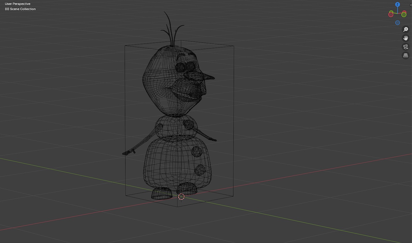 olaf character Low-poly 3D model_7