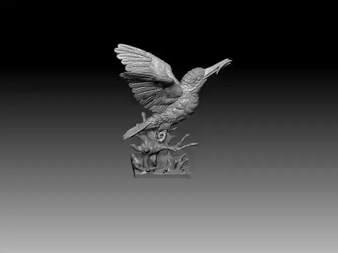 Kingfisher Emerging print