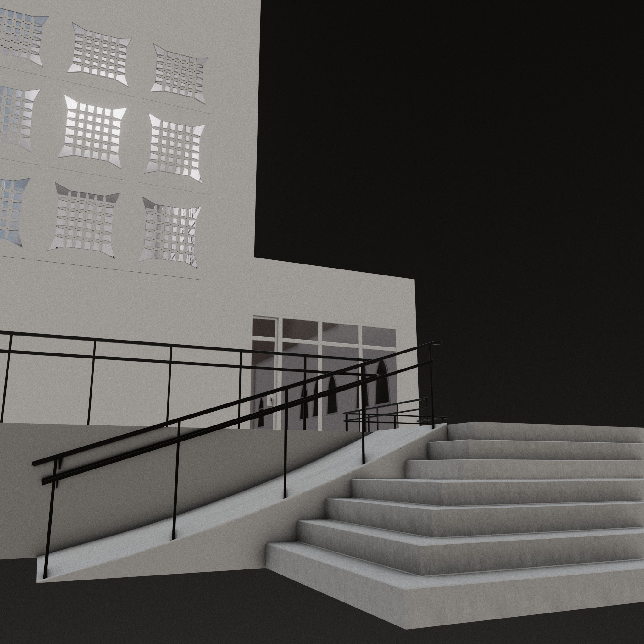 Mosque Exterior 3D model_4