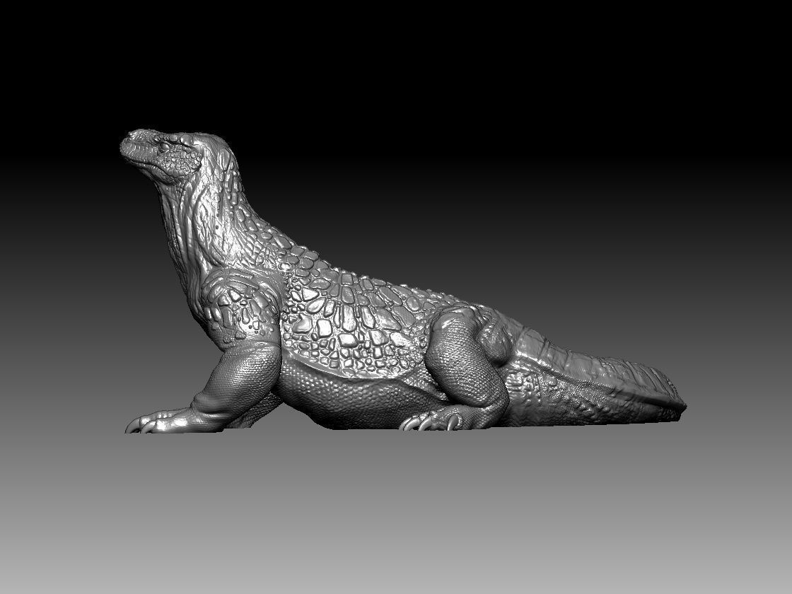 Komodo Dragon 3D Print Model 3D print model_3