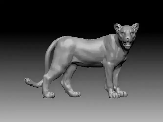 Lion 3D Print Model 
