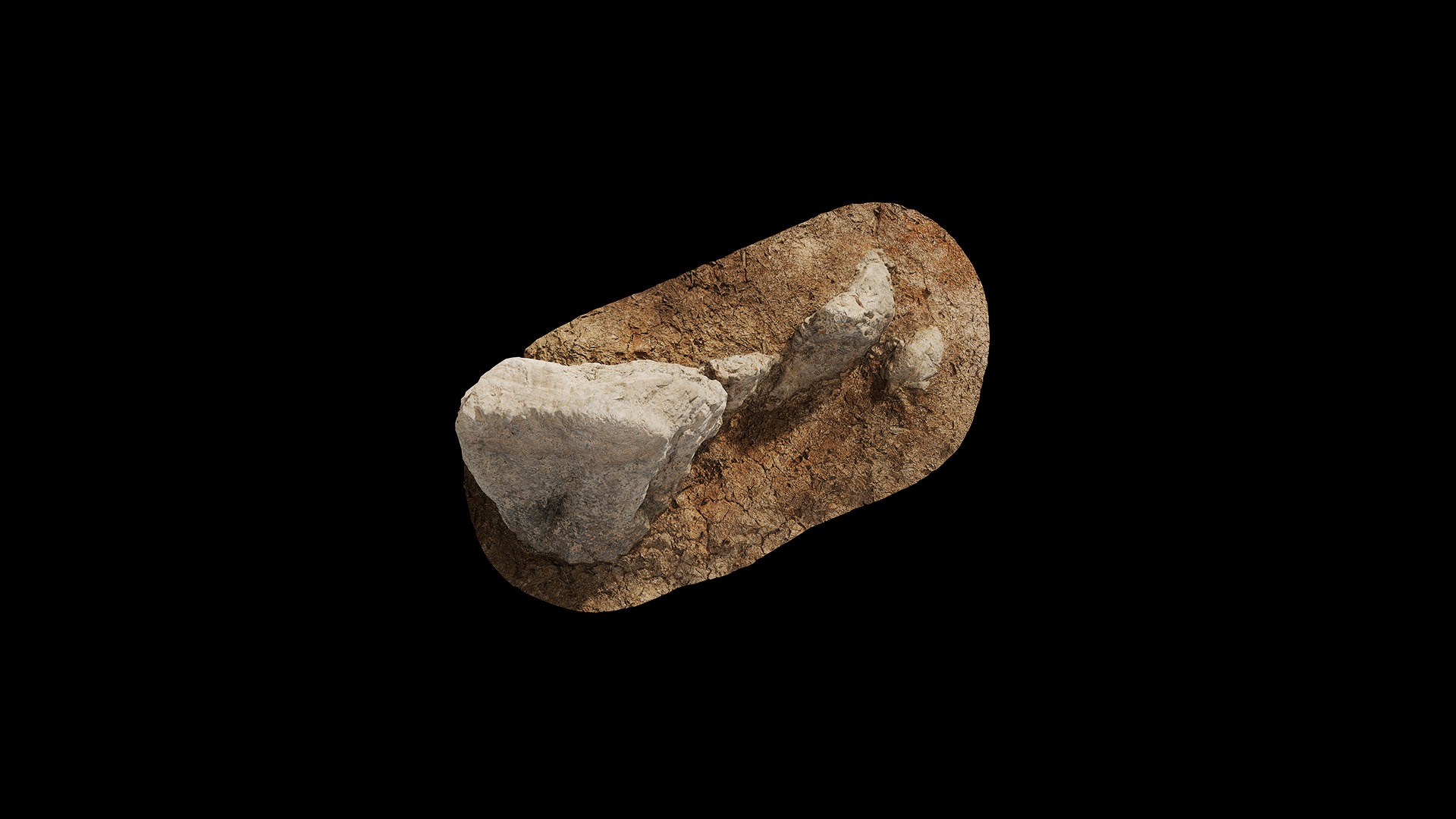 Anydrafts Riverway Rock 02 Low-poly 3D model_5