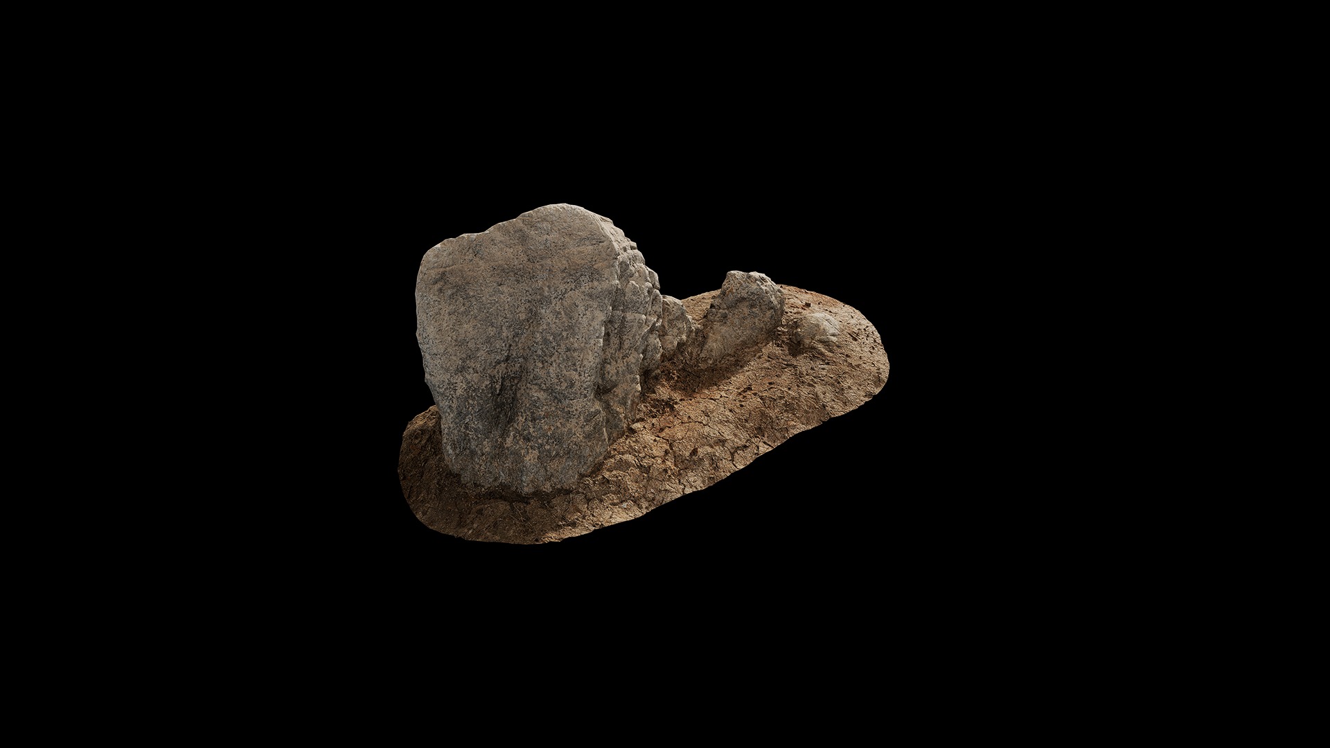 Anydrafts Riverway Rock 02 Low-poly 3D model_1