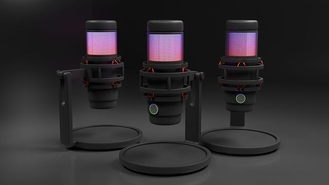 microphone 3D model