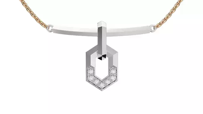 Gold necklace chains P32 3D print model