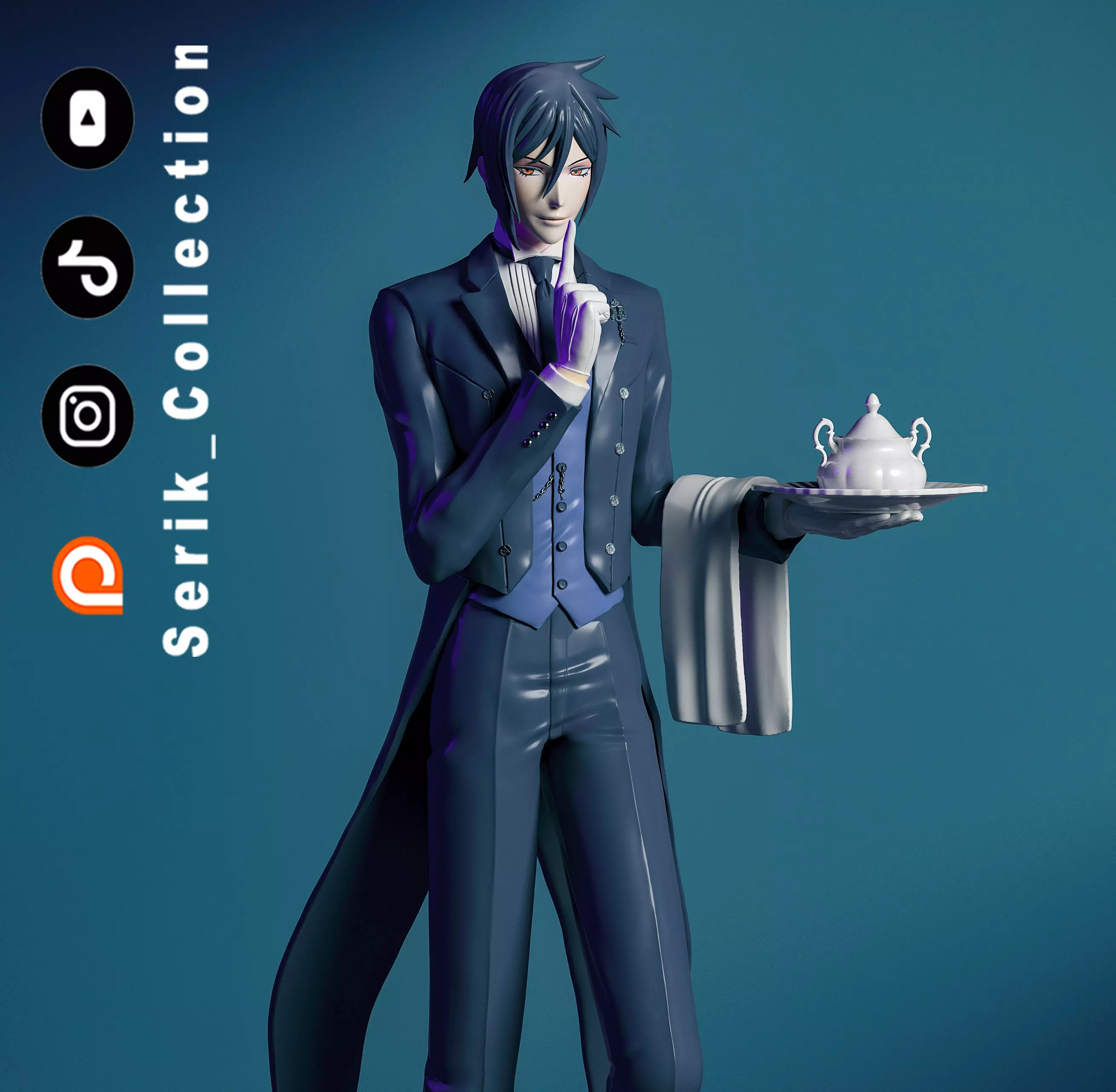 SEBASTIAN MICHAELIS - BLACK BUTLER 3D print model