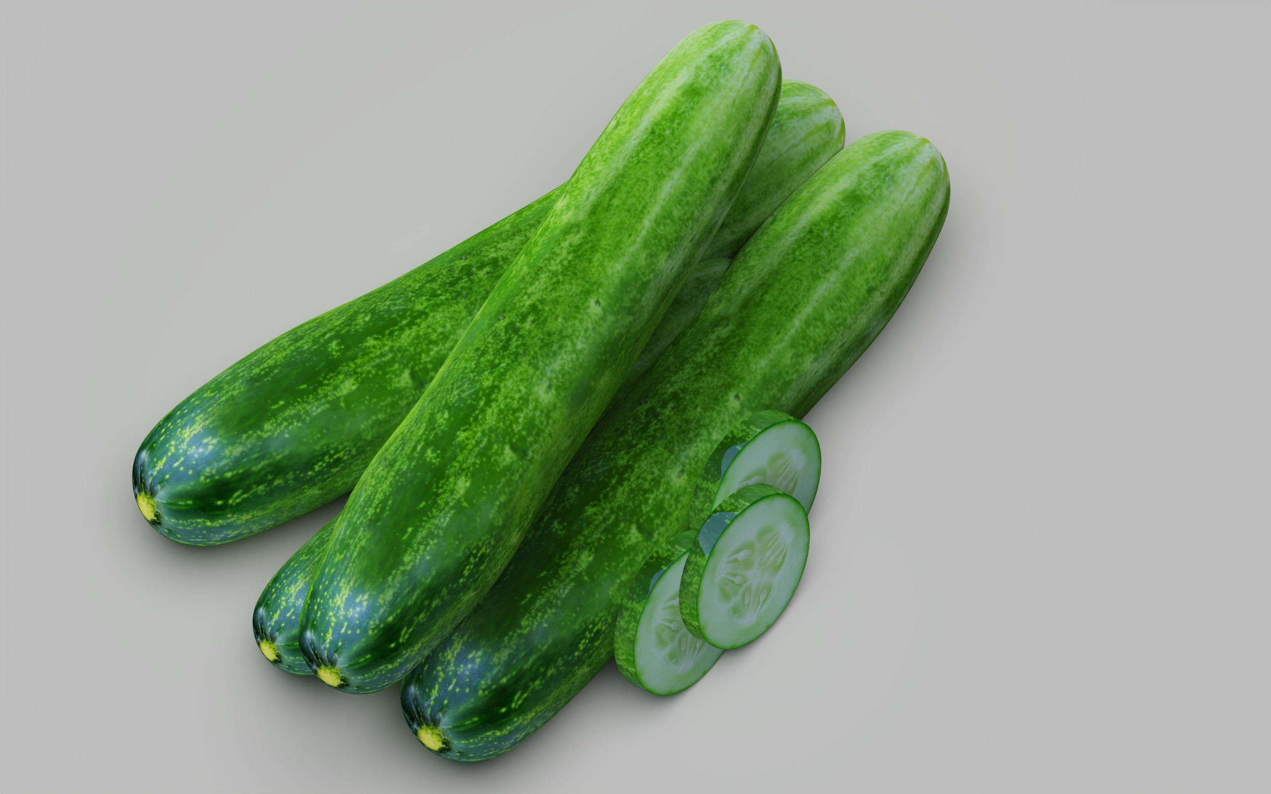 Cucumber 3D model_4