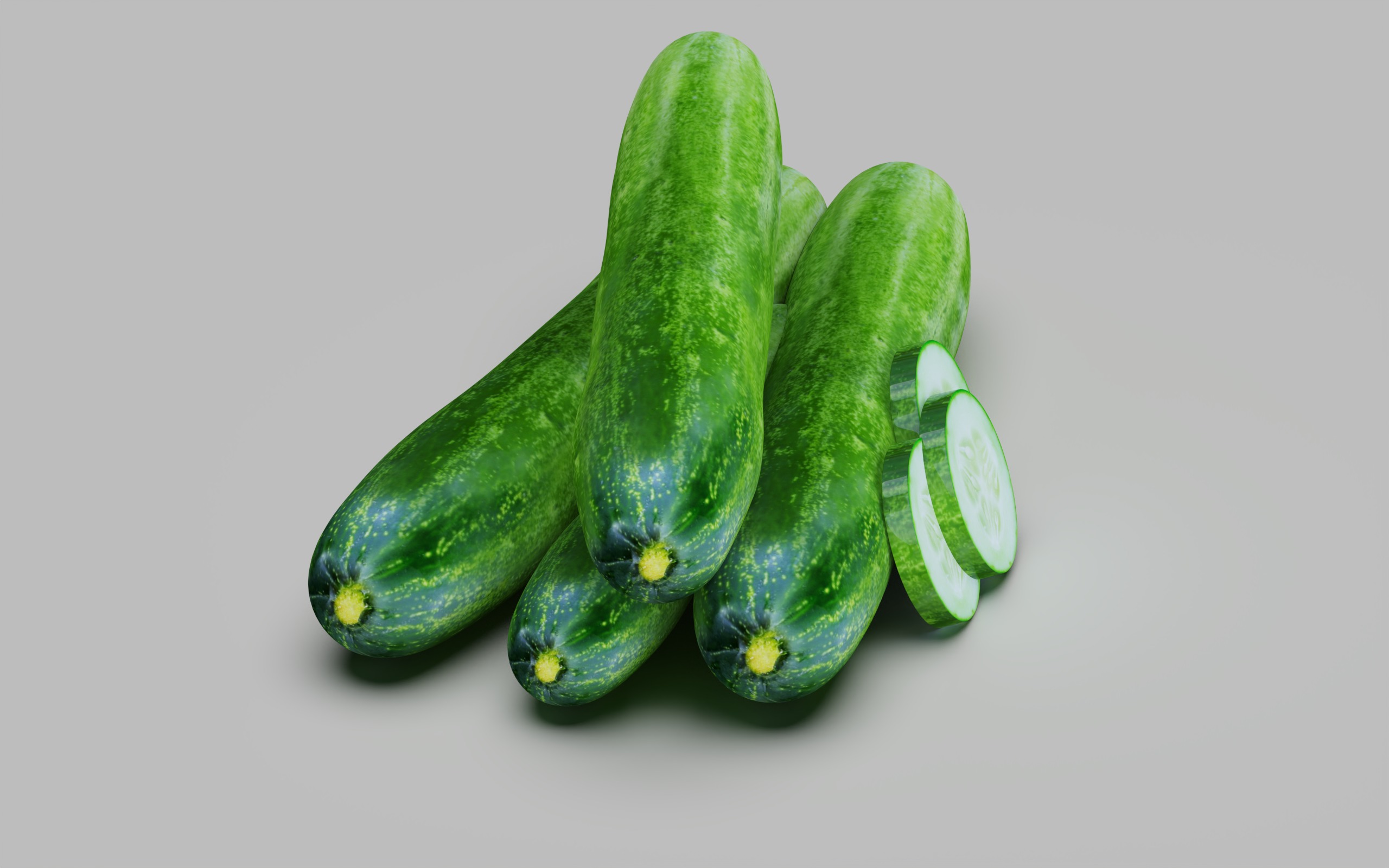 Cucumber 3D model_2