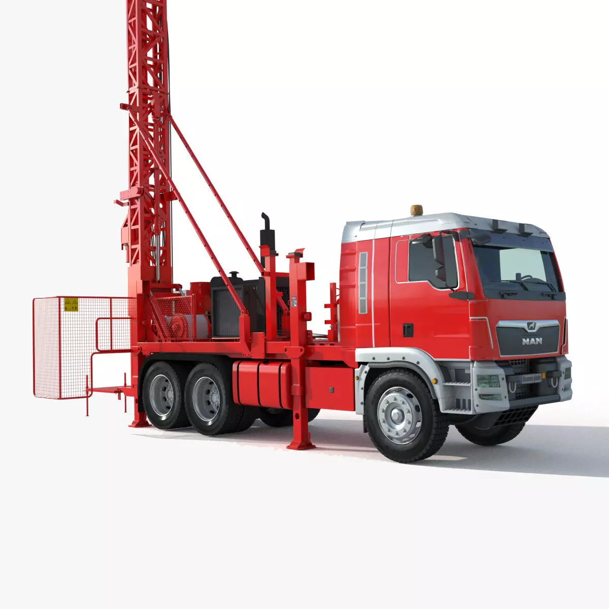 Man Sandvik Drill 3D model