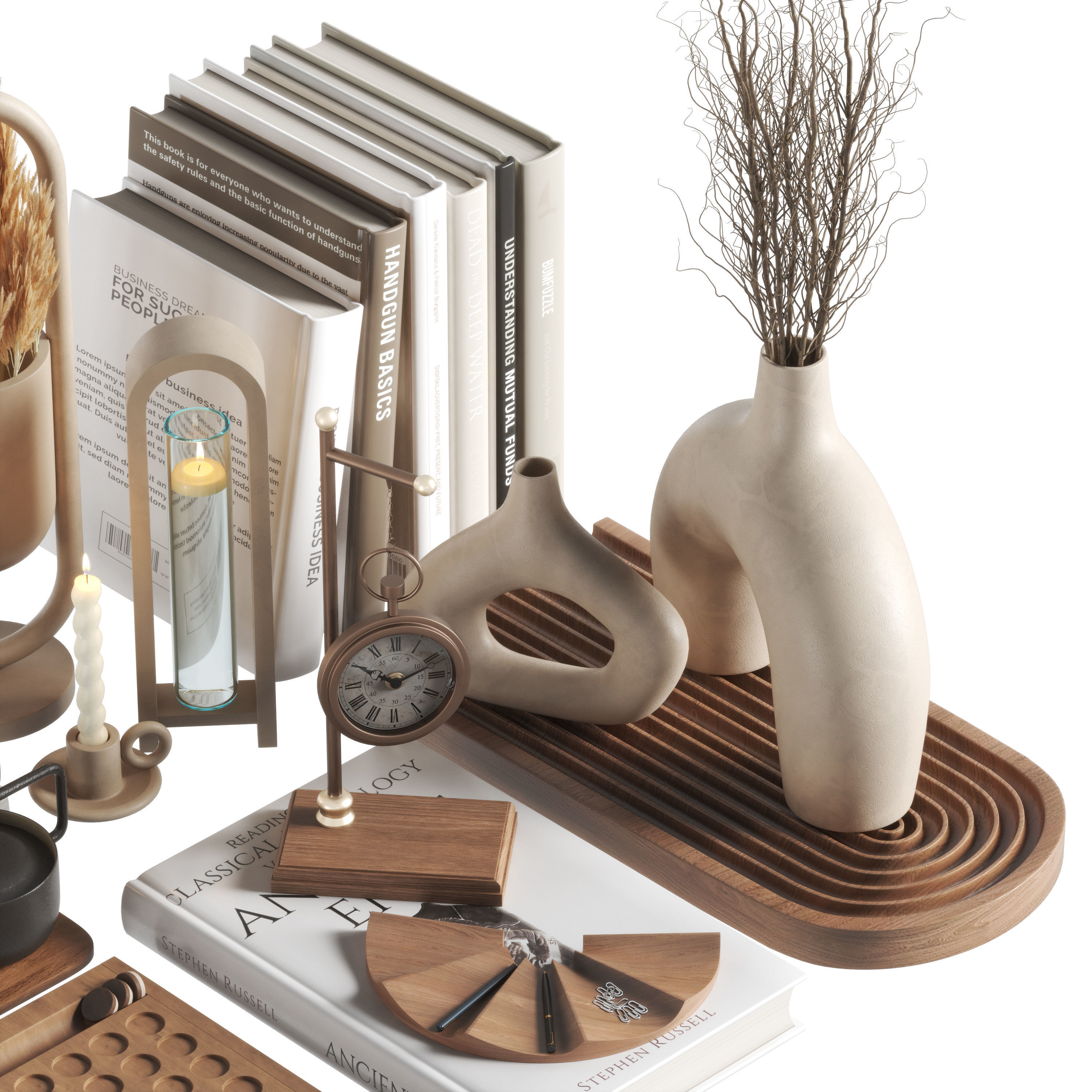 Decorative set 07 3D model_3