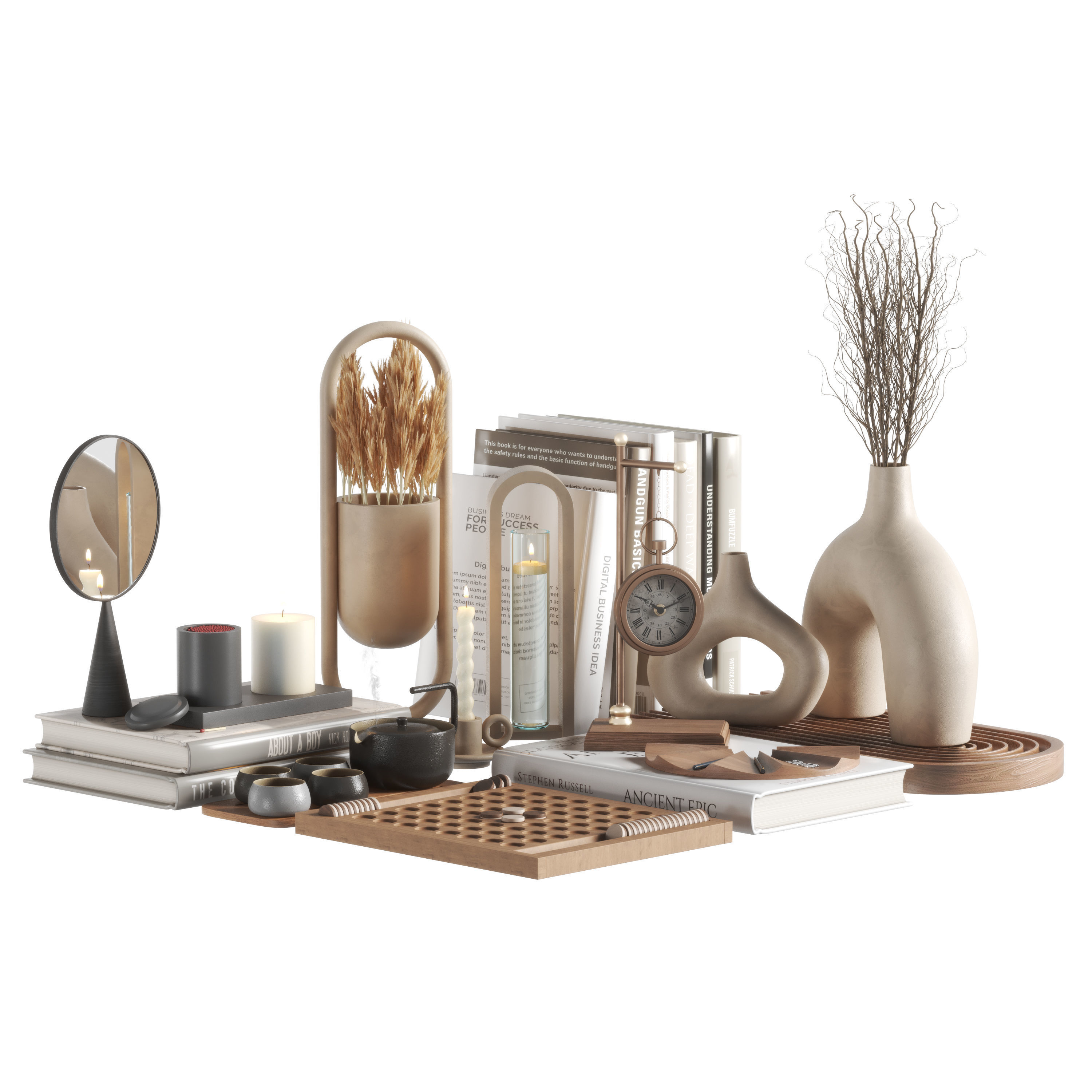 Decorative set 07 3D model_1