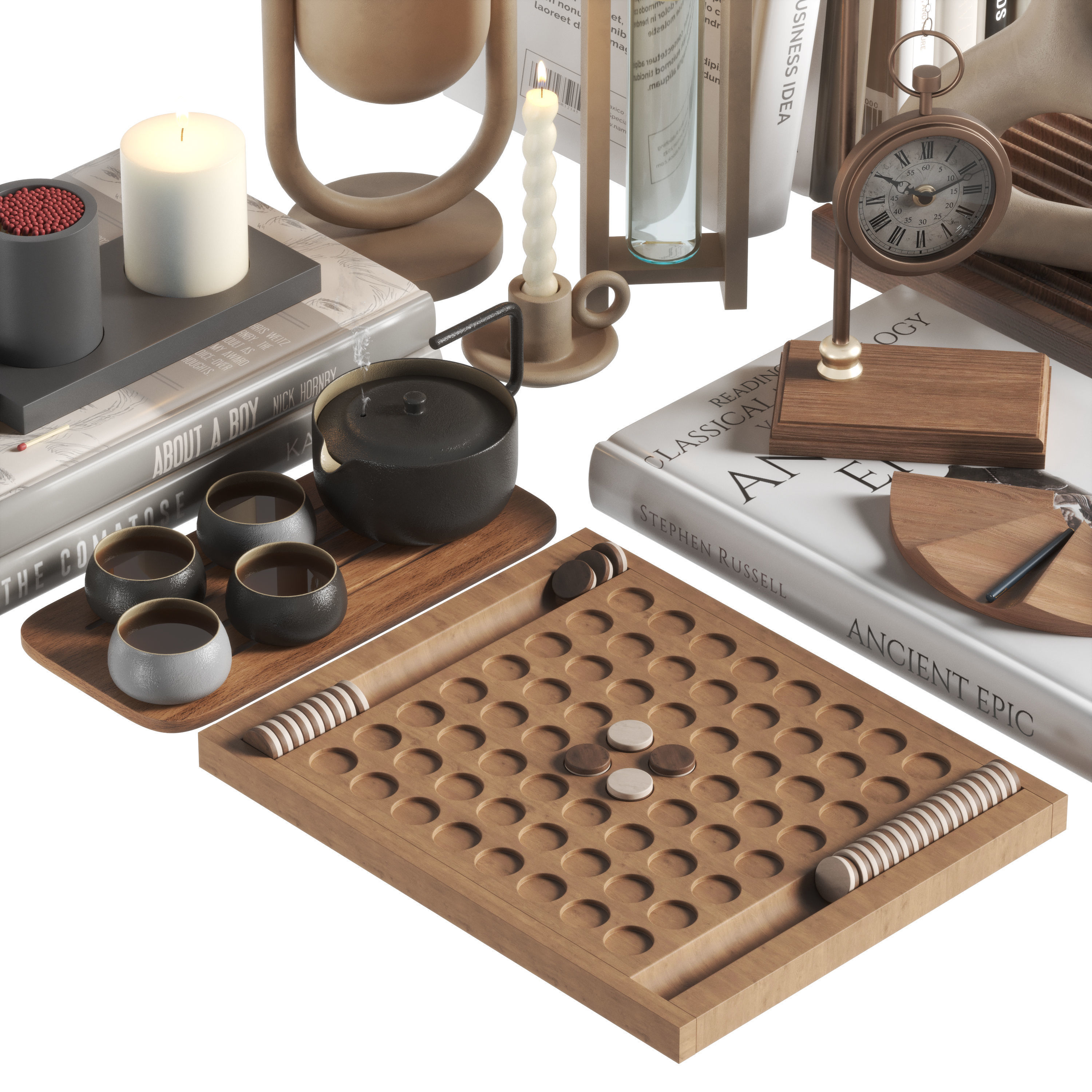 Decorative set 07 3D model_4