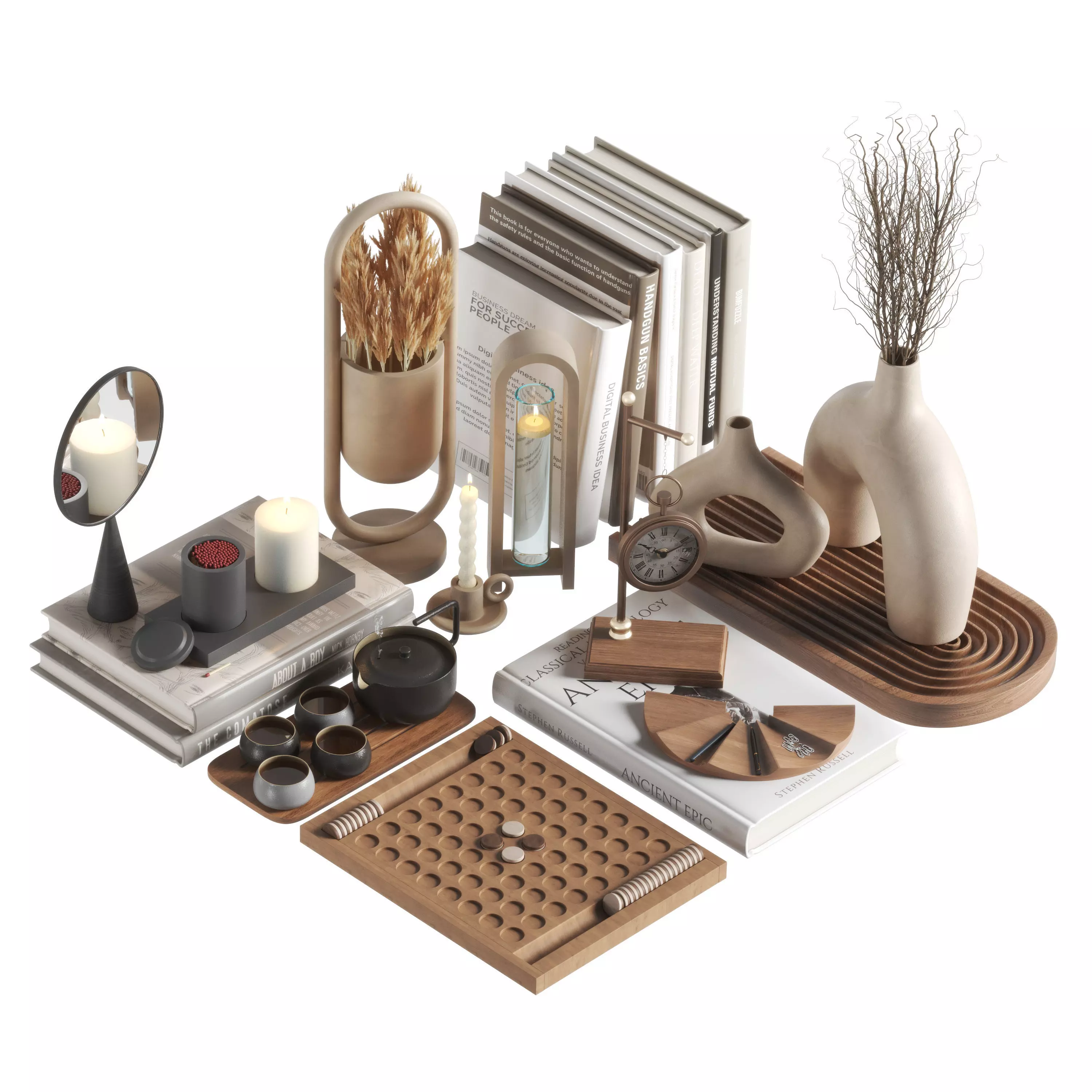 Decorative set 07 3D model_0