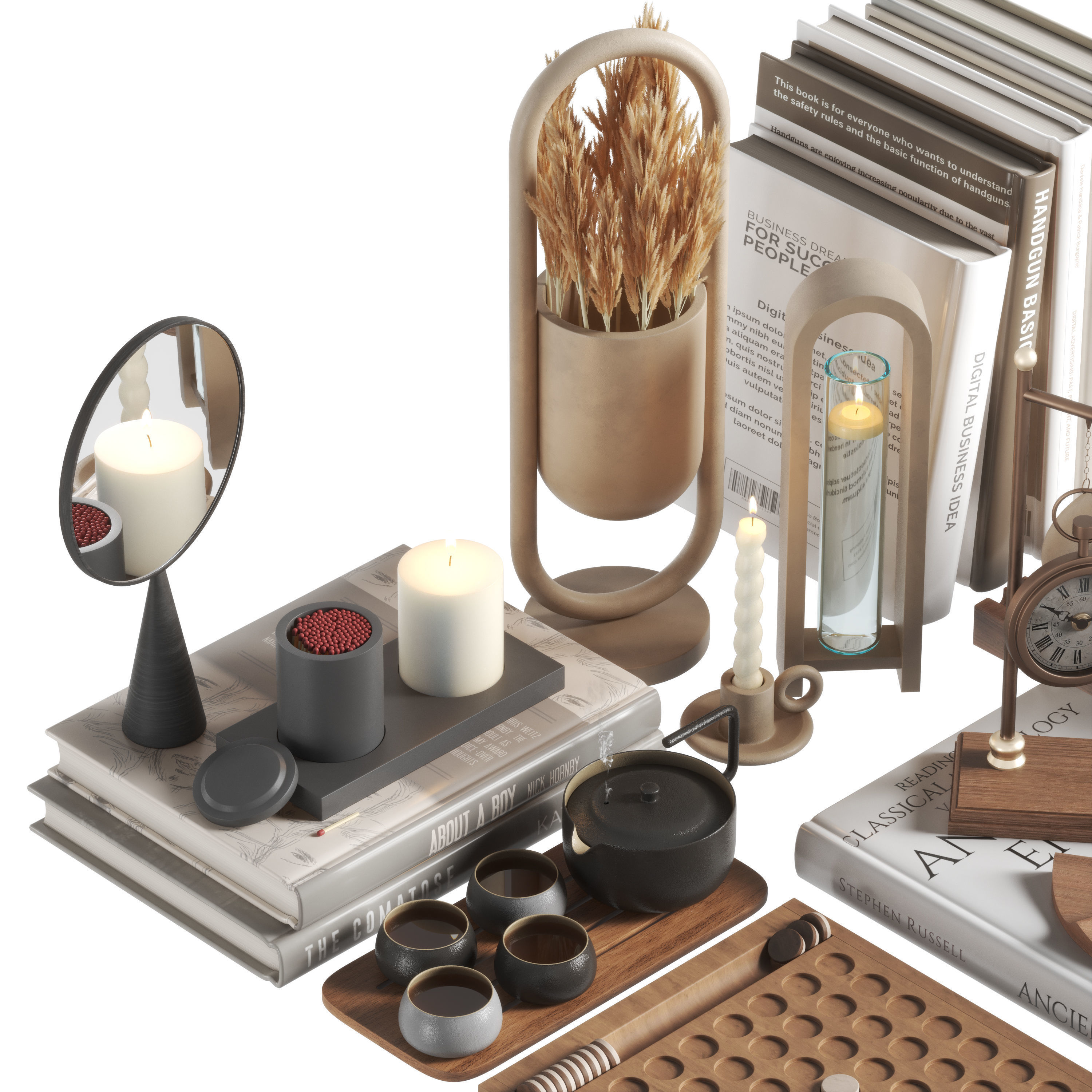 Decorative set 07 3D model_2