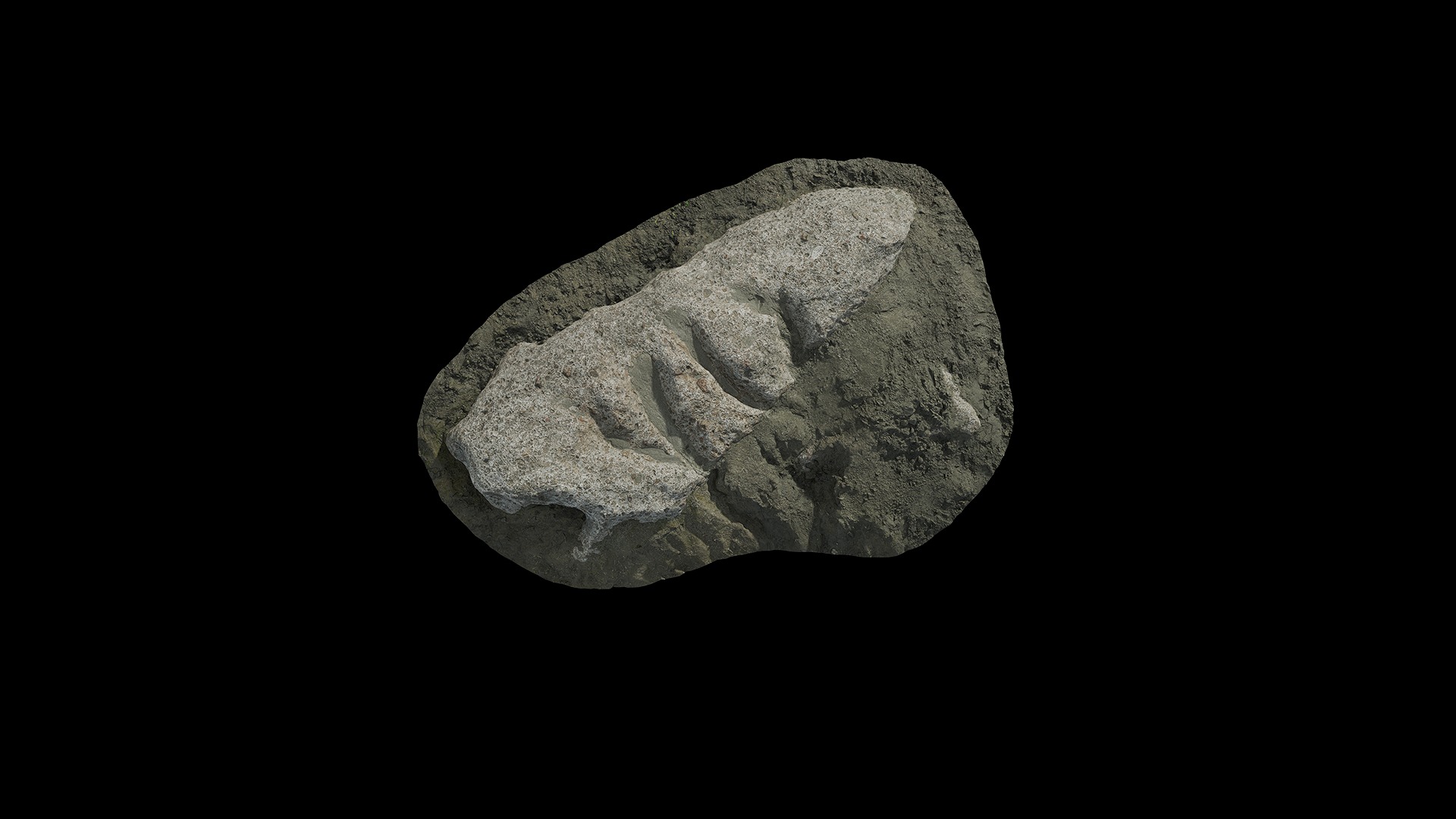 Anydrafts Riverway Rock 53 Low-poly 3D model_5