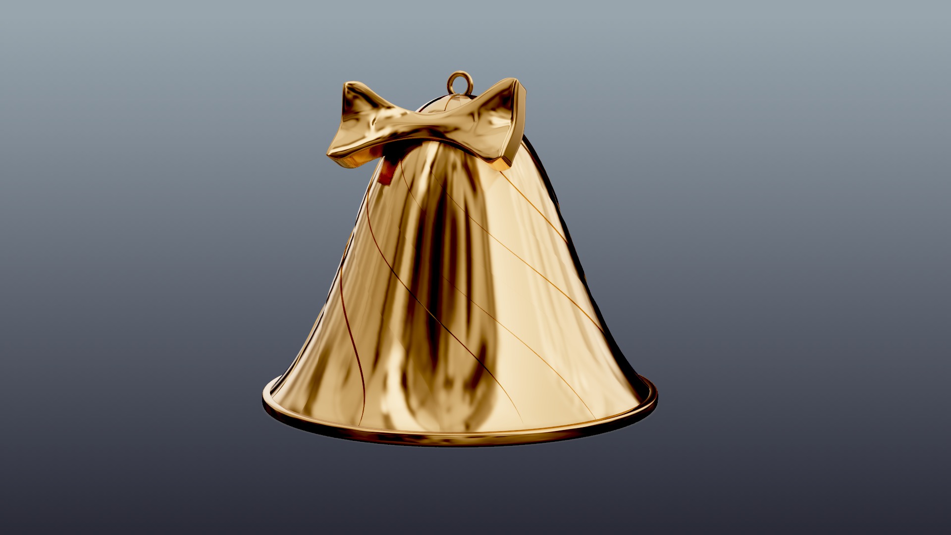 Christmas Bowtie Jingle Bell 3D print model_1