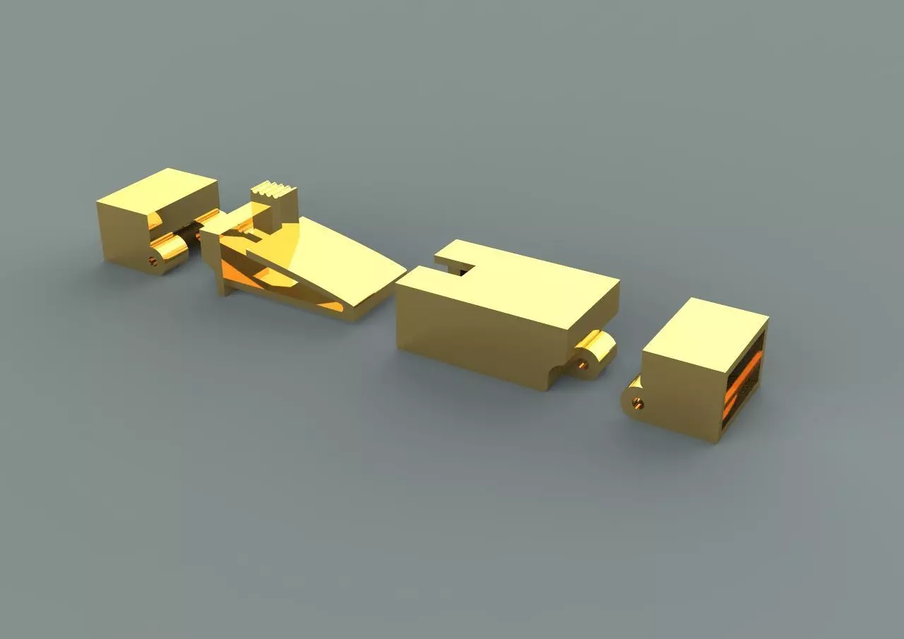 Lock braclet 3D print model_0