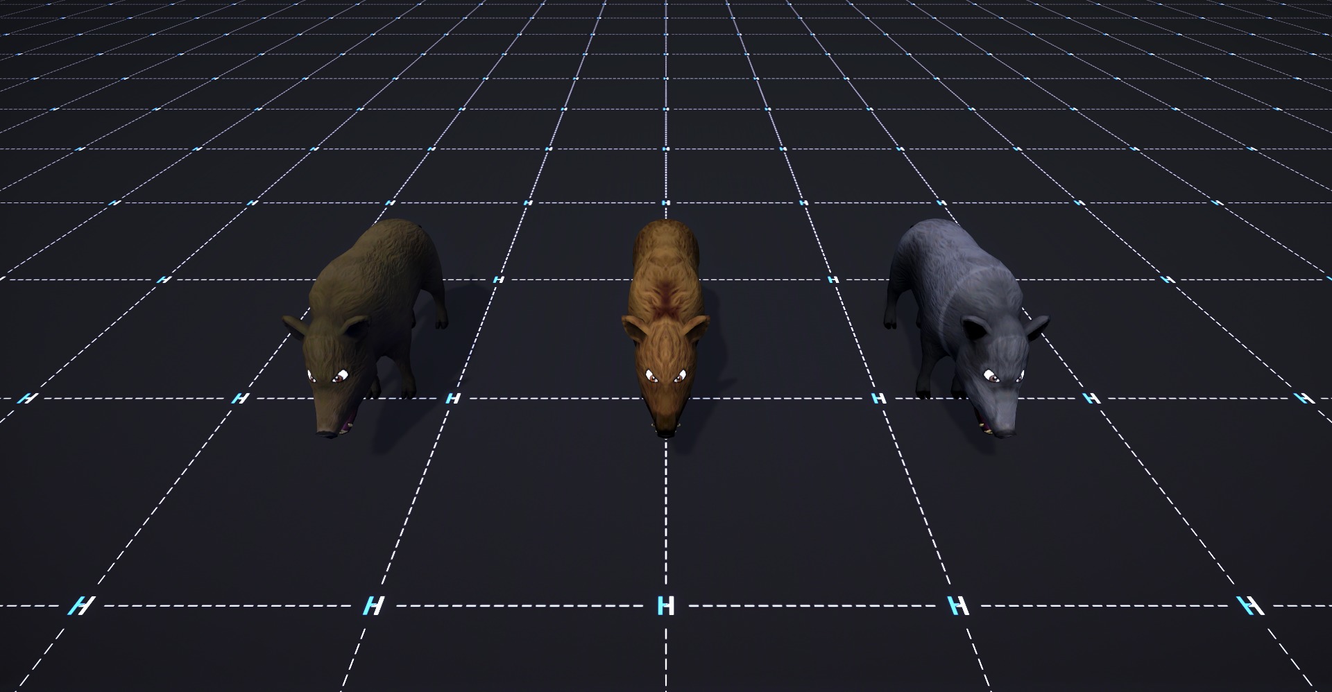 Forest Animals - Stylized Fantasy Characters Low-poly 3D model_4