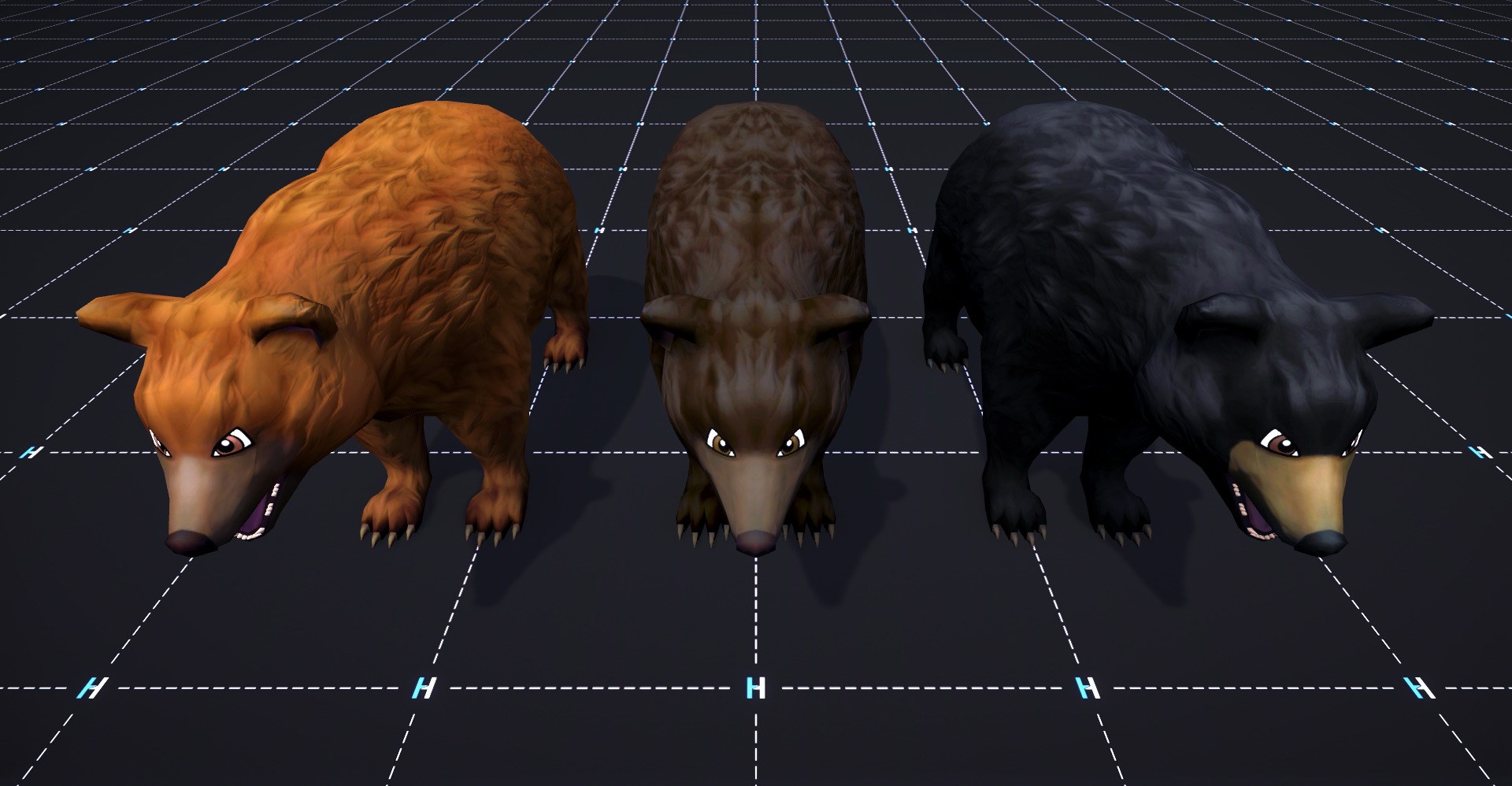 Forest Animals - Stylized Fantasy Characters Low-poly 3D model_2