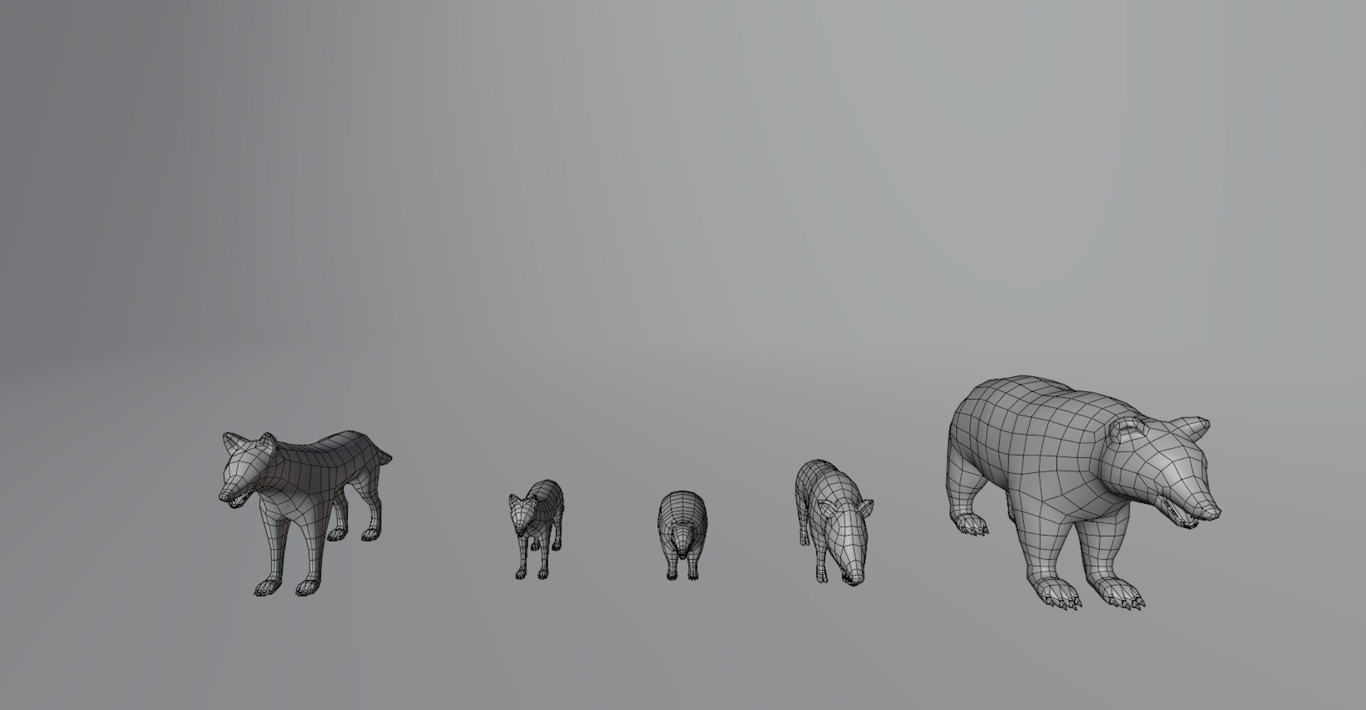 Forest Animals - Stylized Fantasy Characters Low-poly 3D model_7