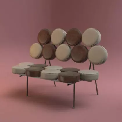 Marshmallow Sofa Free 3D model