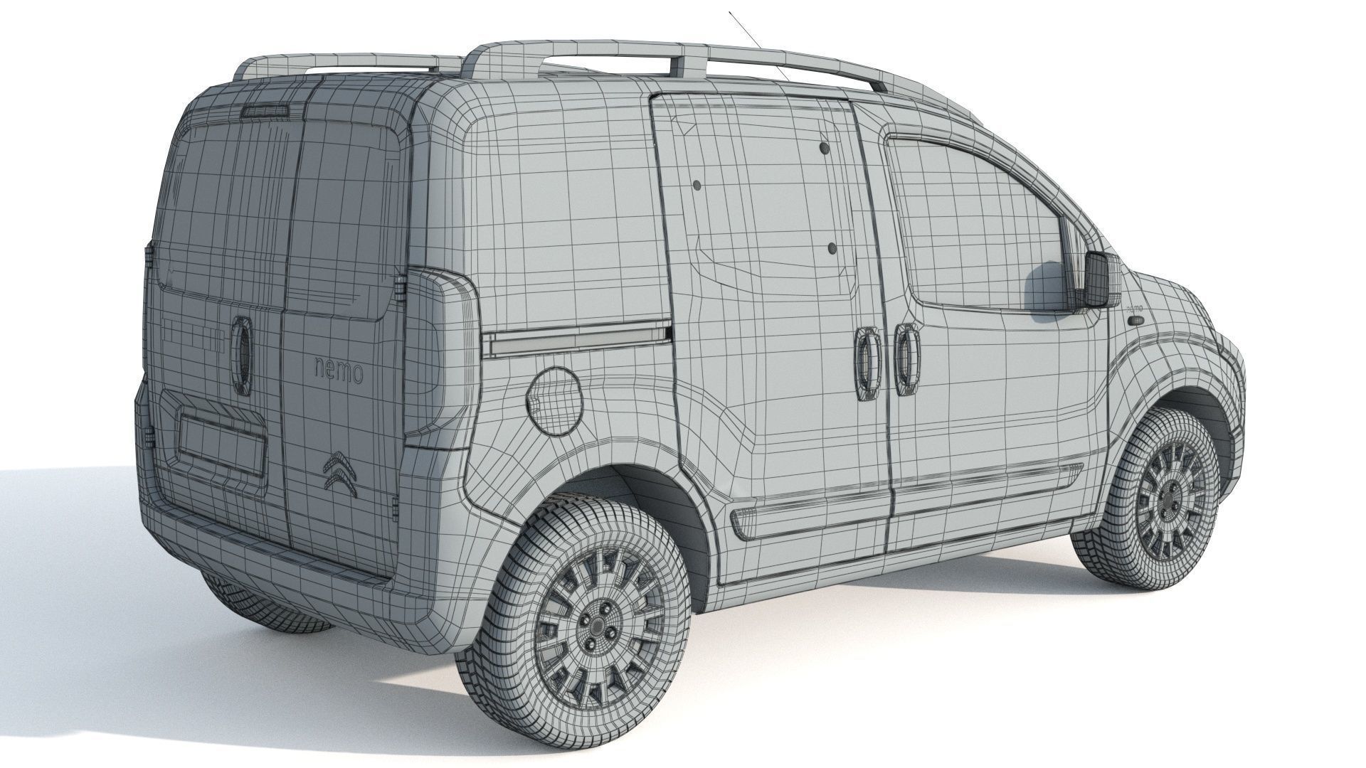 Citroen nemo Combi  3D model_12