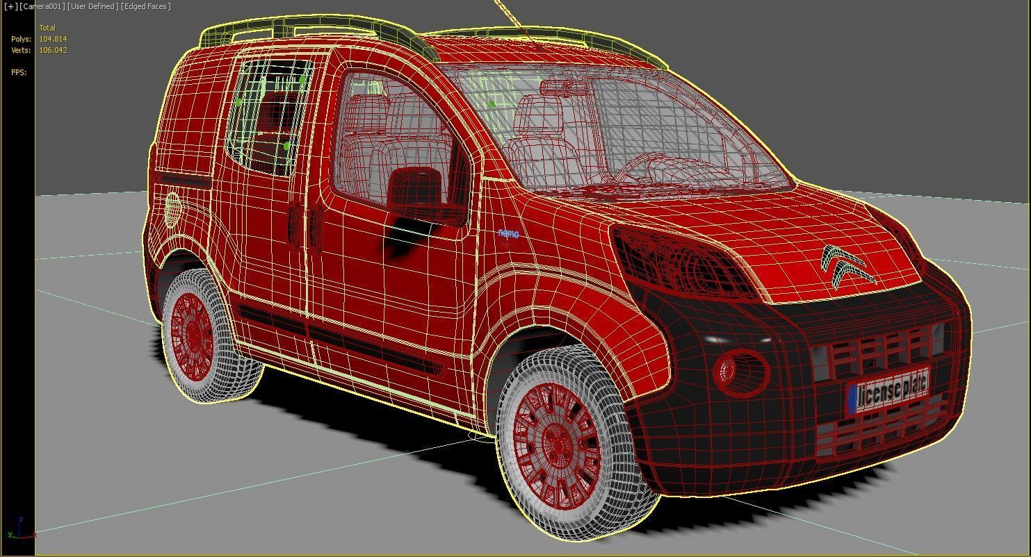 Citroen nemo Combi  3D model_13