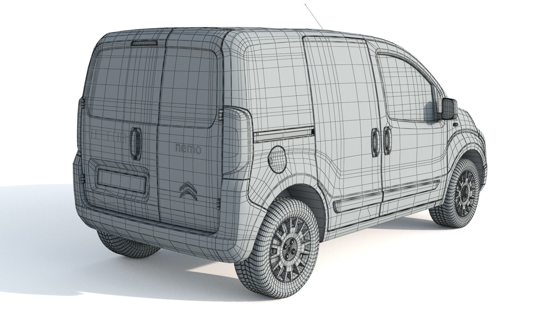 Citroen Nemo Kastenwagen  3D model_13