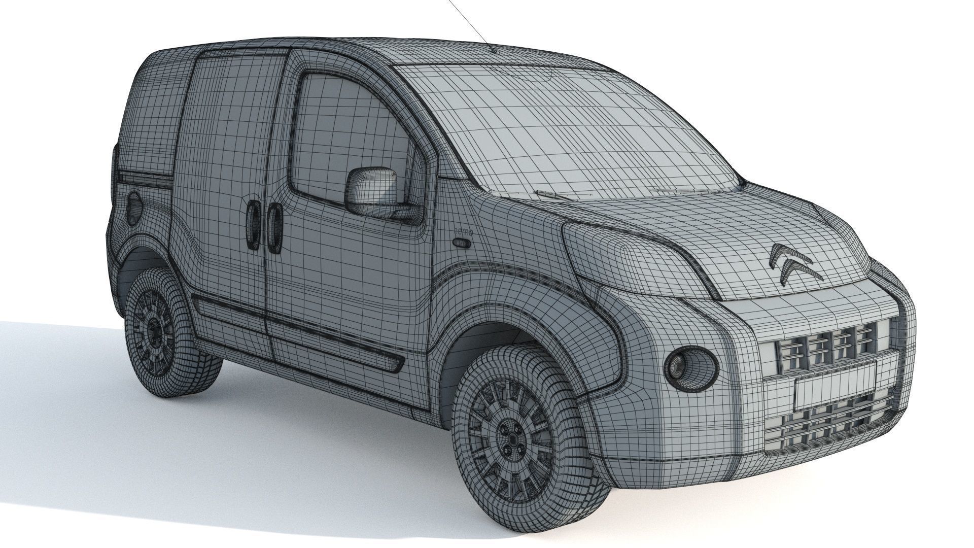 Citroen Nemo Kastenwagen  3D model_10